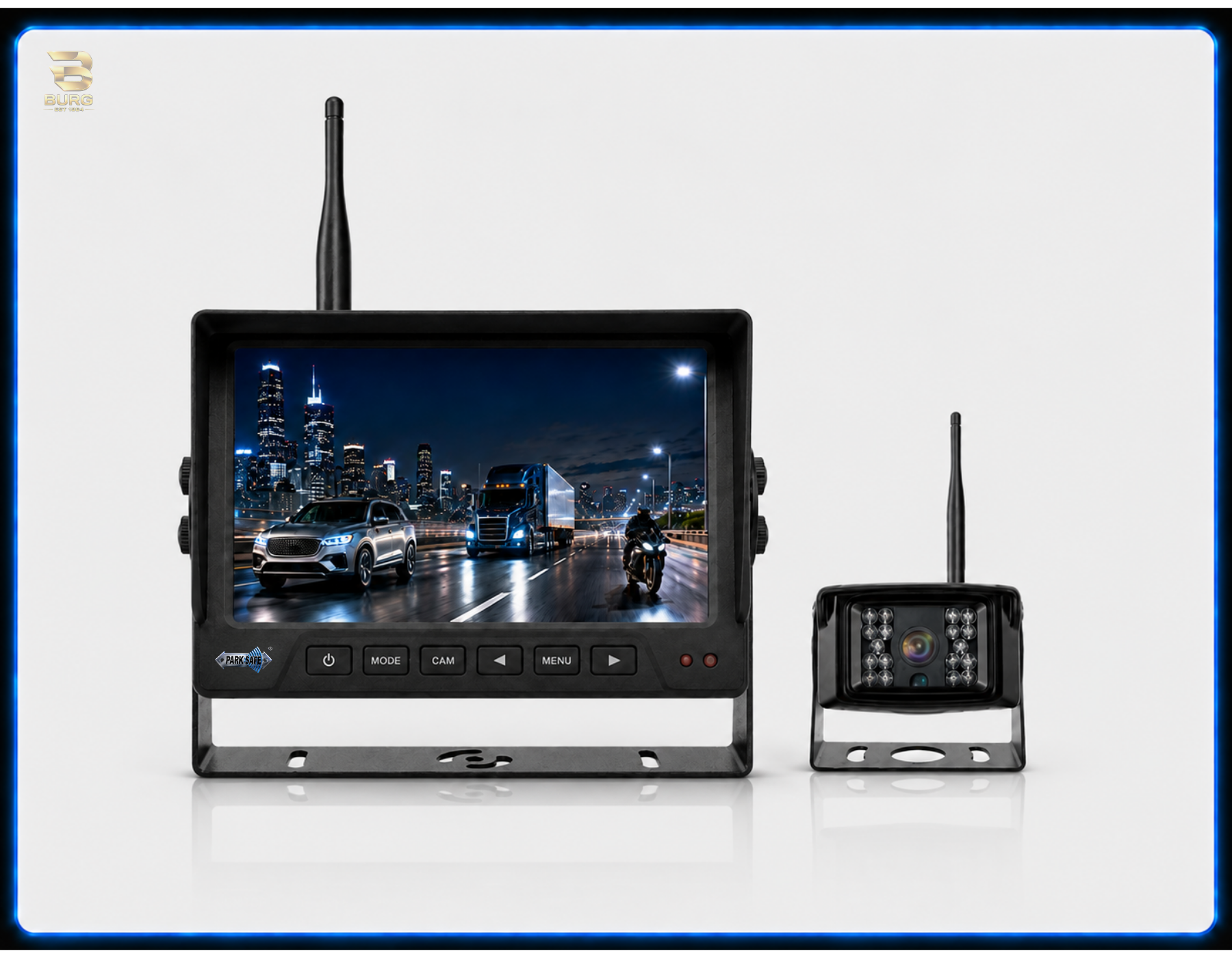 7" Wireless Camera & Monitor AHD System with SD recording SKU:26-093V2