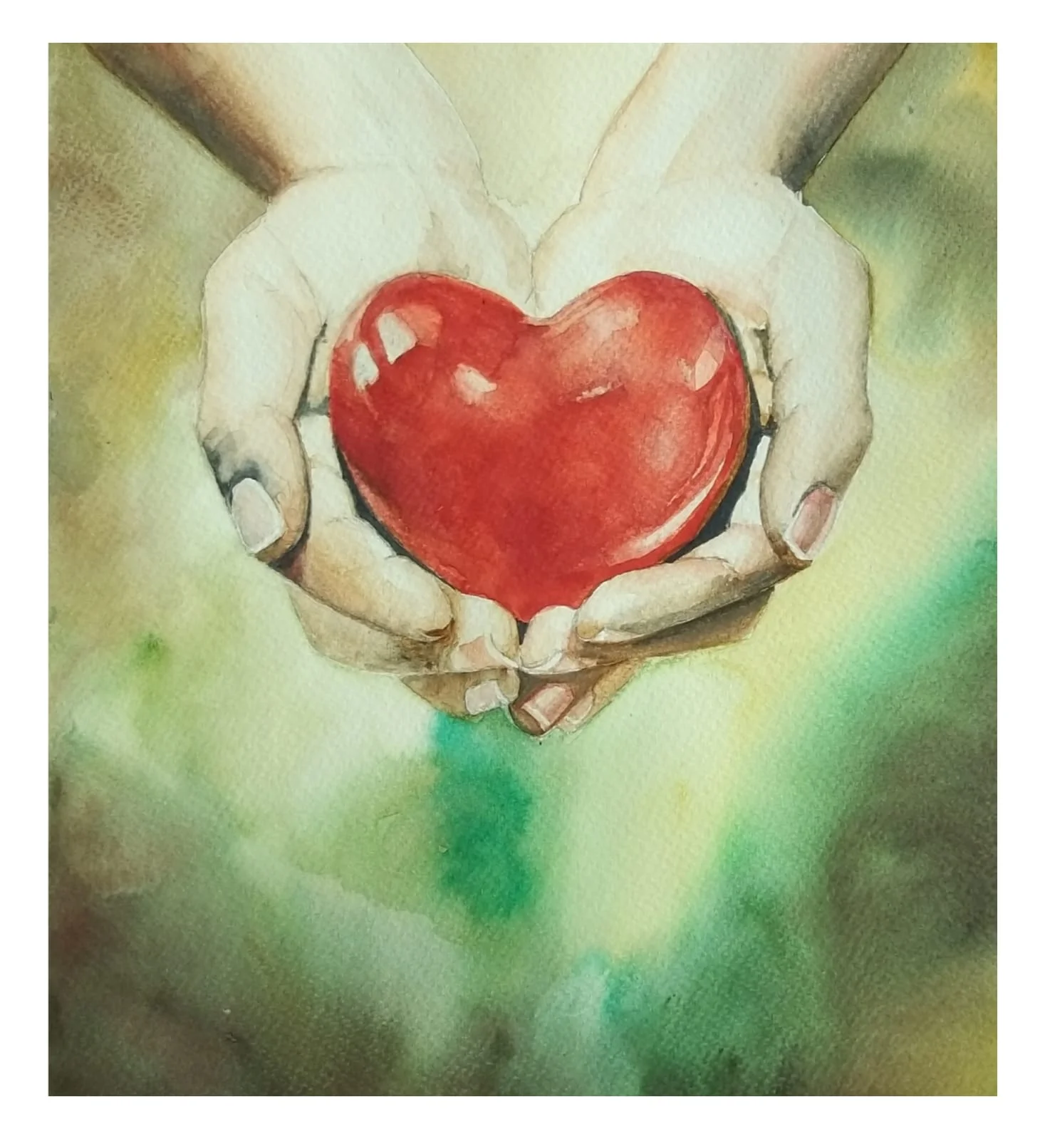 Heart in hands - to bring healing