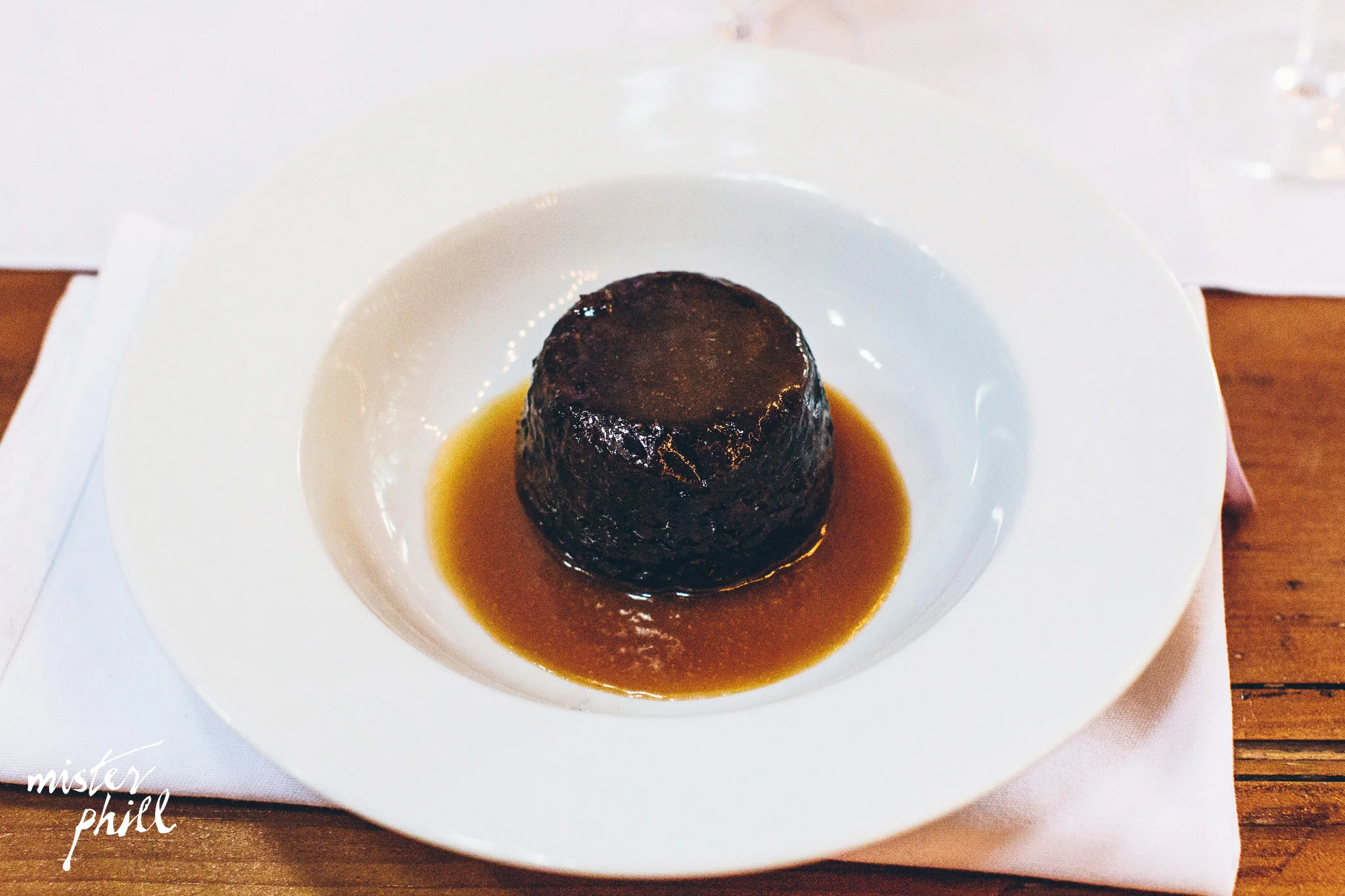 Sticky date & stem ginger puddings with toffee sauce