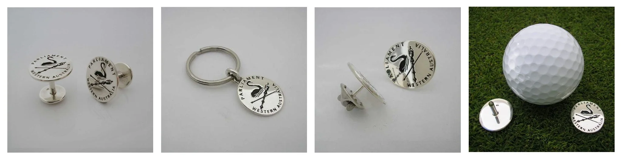  Commissioned by the Western Australian Parliament House , Cuff Links , Key Rings Lapel Pins and Golf Ball Markers