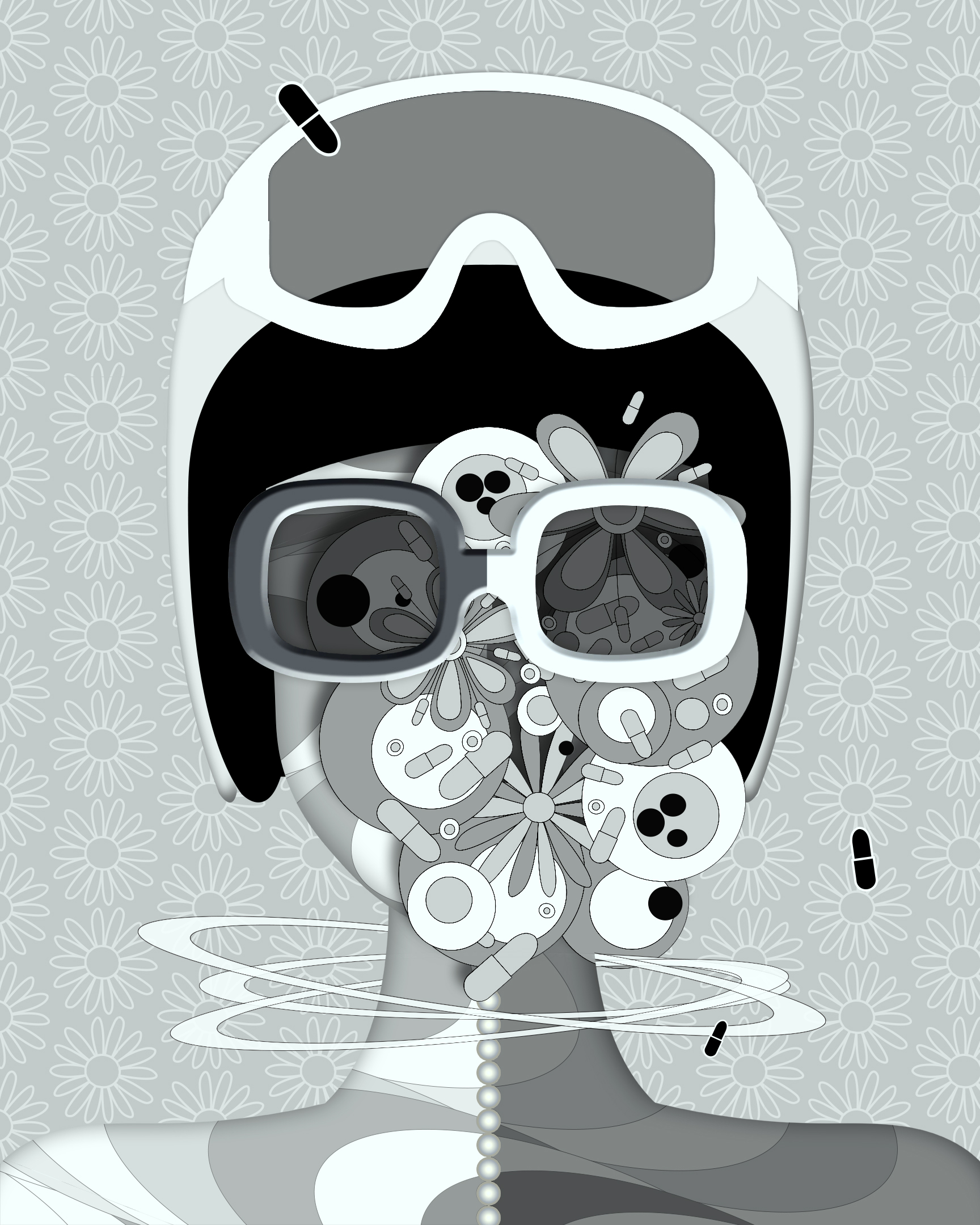 Ski Season on Aldebaran , 2017 Archival pigment on paper 48 x 36 in Inquirie s