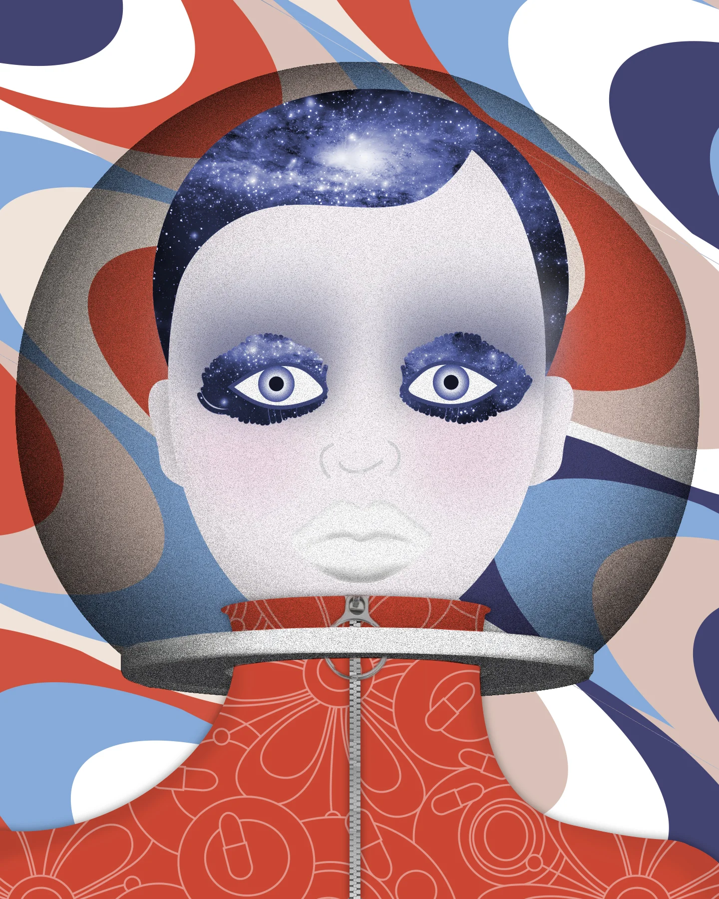 Braniff Stewardess (8 x 10 on paper)