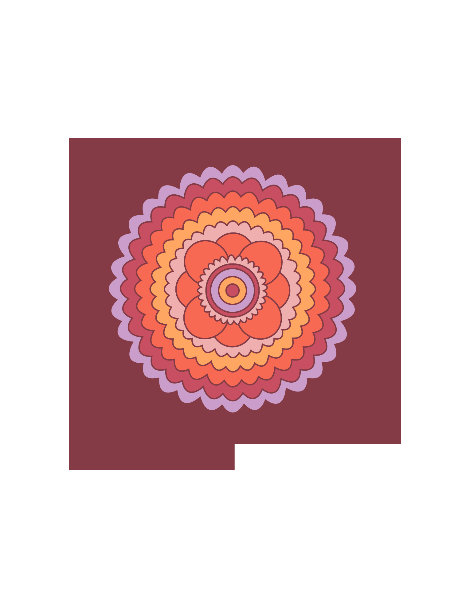 Visual Mantra , 2018 Archival pigment on paper 11 in. x 8.5 in. (27.94 cm. x 21.59 cm.) Inquiries