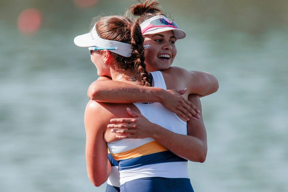 Dyone and Tara after winning the Women’s pair