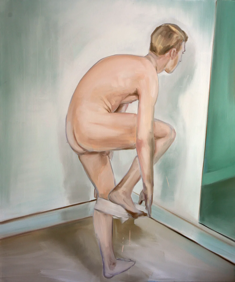 Undressed in front of the Mirror
