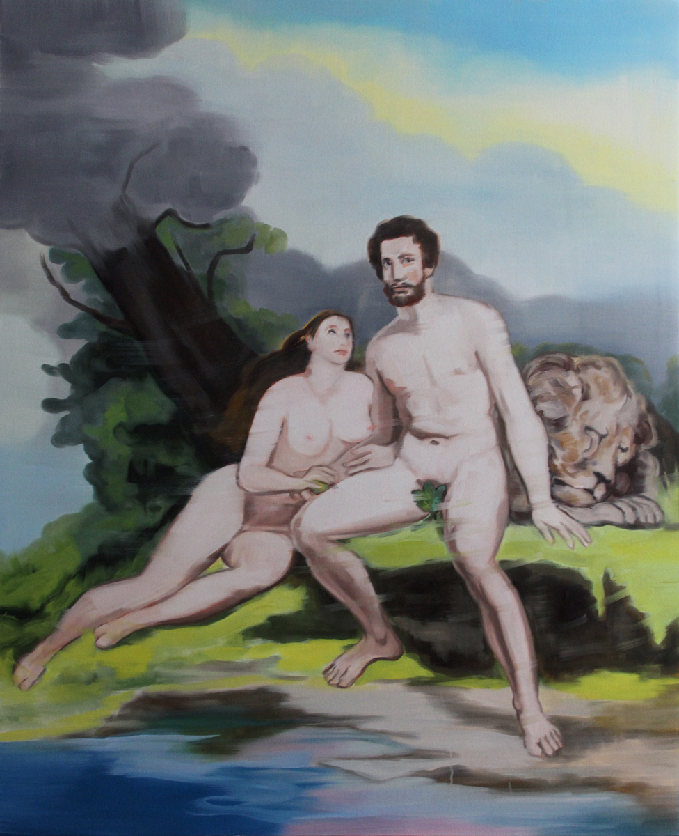 Untitled (Adam and Eve and Lion)