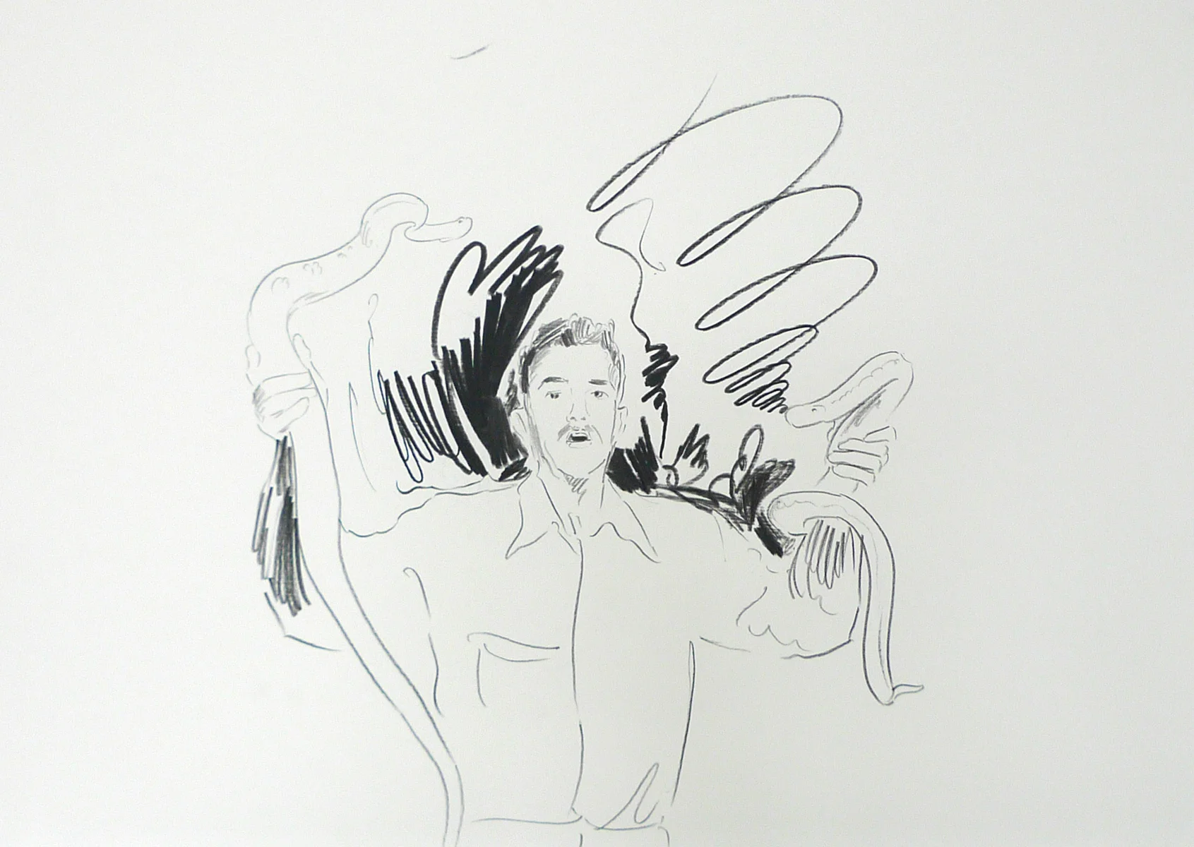 Man with Two Snakes