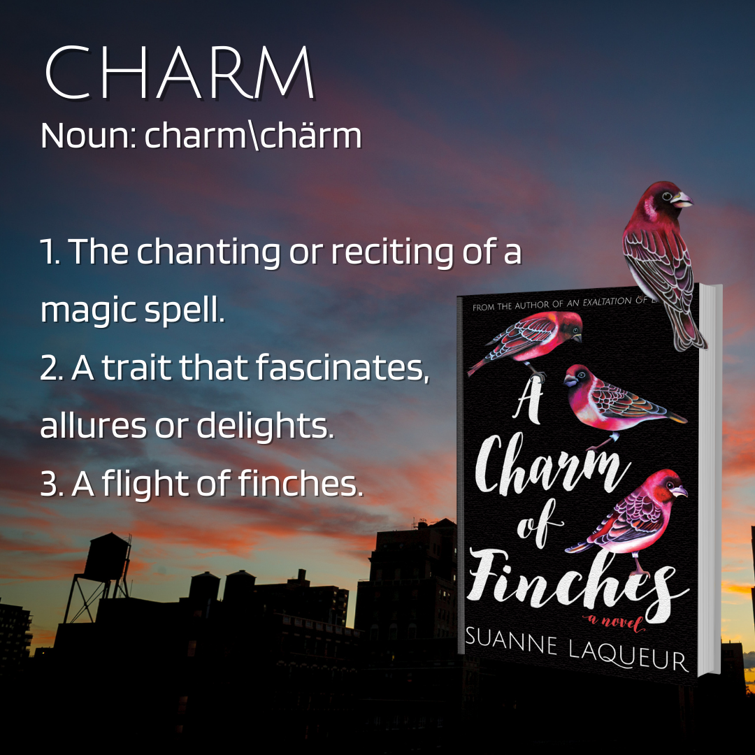 A Charm of Finches book cover by Suanne Laqueur