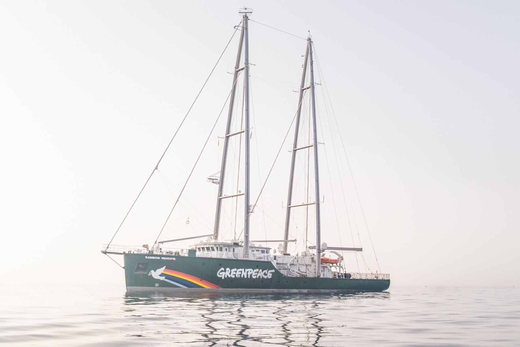 Rainbow Warrior III , Transit Algeciras to Vilagarcia, Spain 2019. 