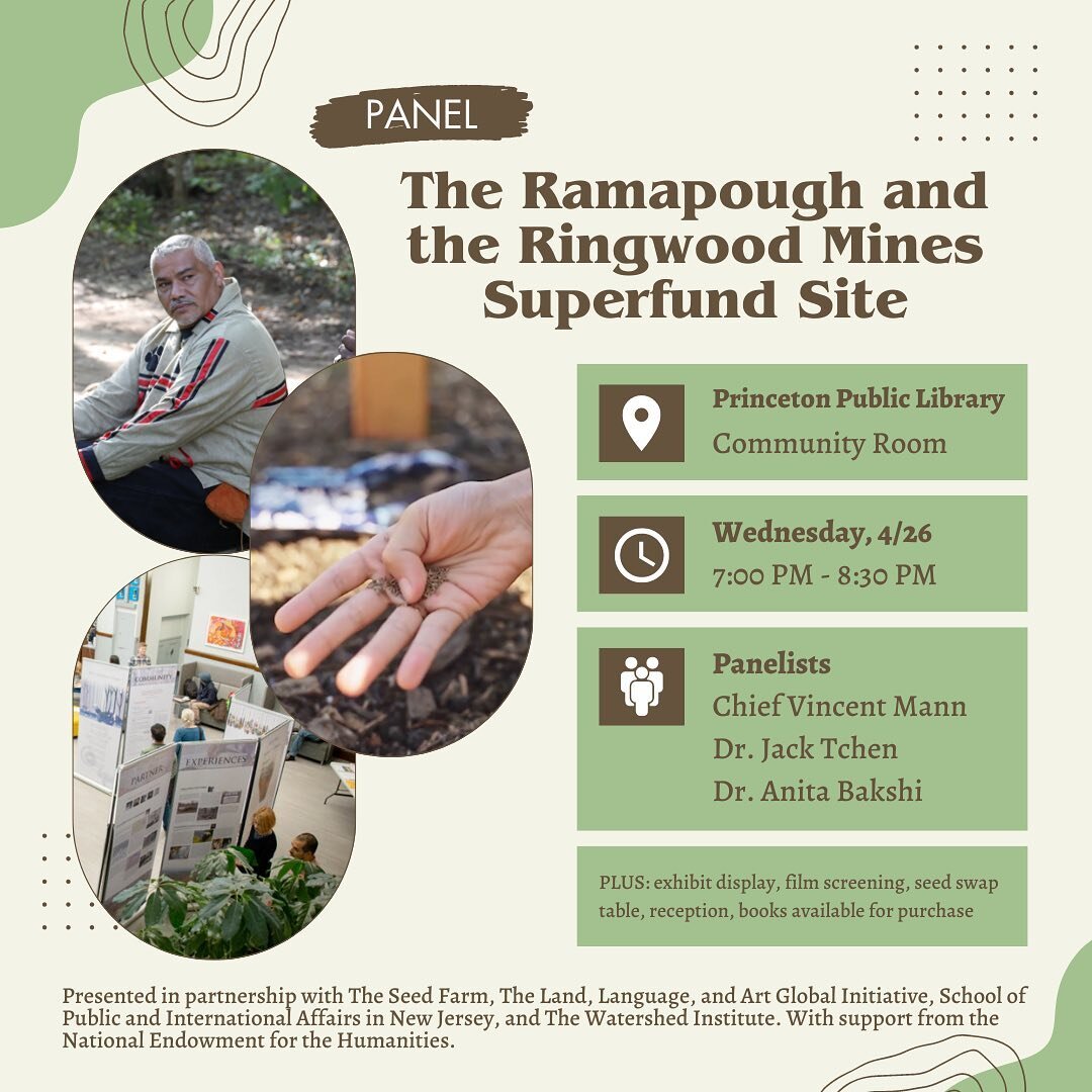 Join us at the Princeton public library next Wednesday to hear Chief Vincent Mann and project partners from the our land our stories team, and to see excerpts from our documentary film. The Seed Farm will host a seed swap table, and copies of our boo