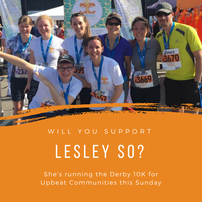 Lesley So is raising money to "help refugees integrate into their new environment". She ran the race last year and is hoping to beat her time on Sunday! justgiving.com/fundraising/lesley-so1