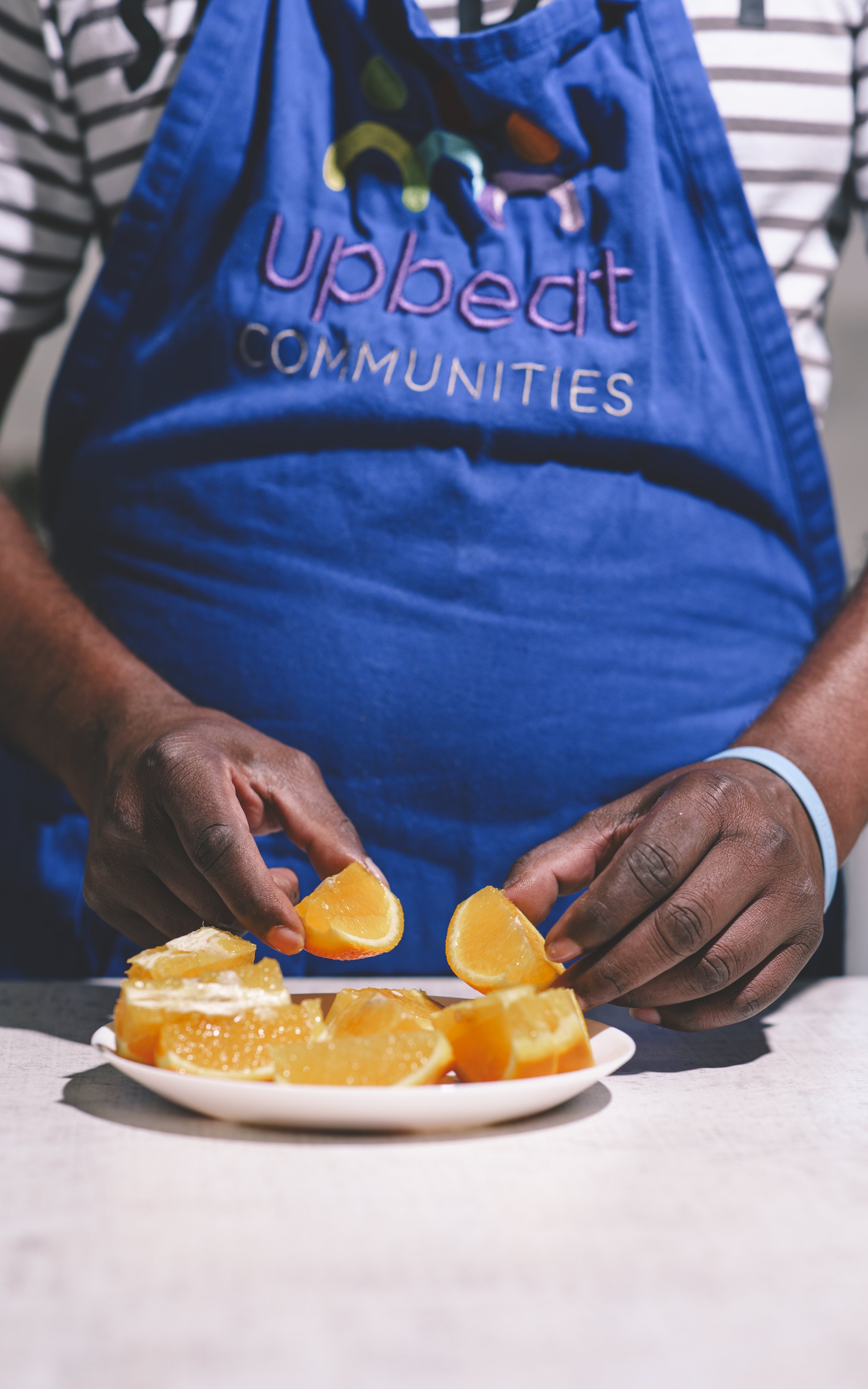Raj │ Cook from South Asia │ “I’ve always liked cooking with my mum. Being in the kitchen here (at Upbeat) reminds me of home.” 