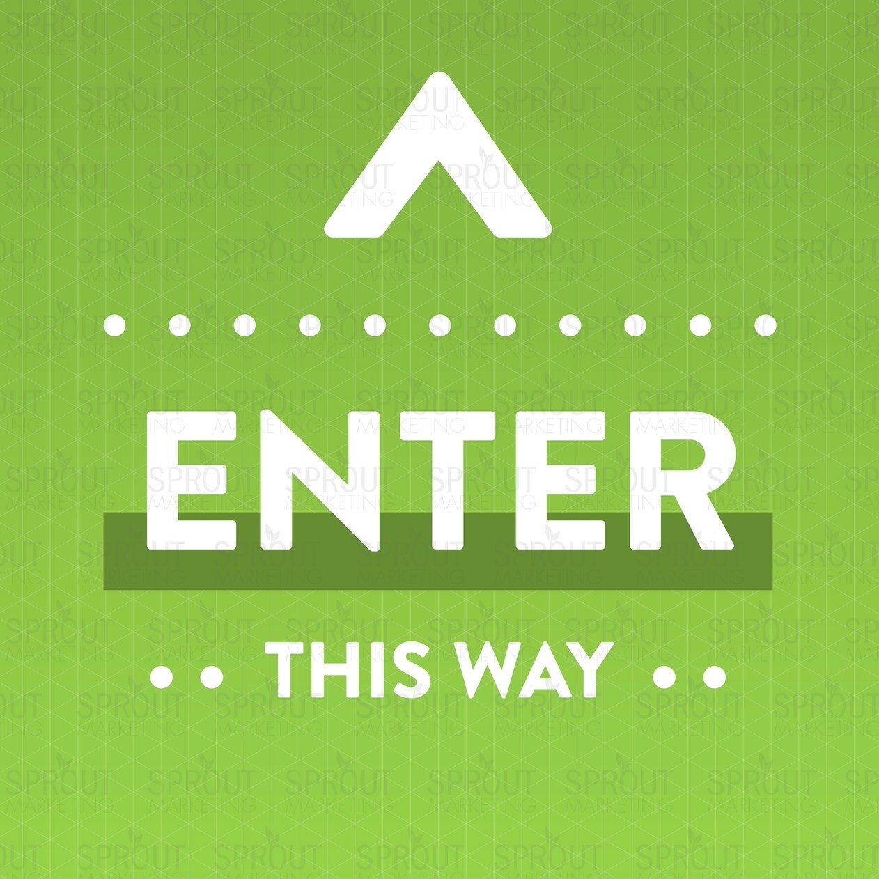 Enter Here Removable Floor Sticker — Sprout Marketing