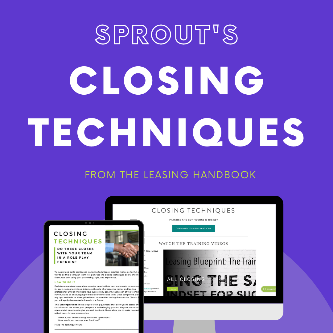 Apartment Leasing Training 101 with Handbook — Sprout Marketing