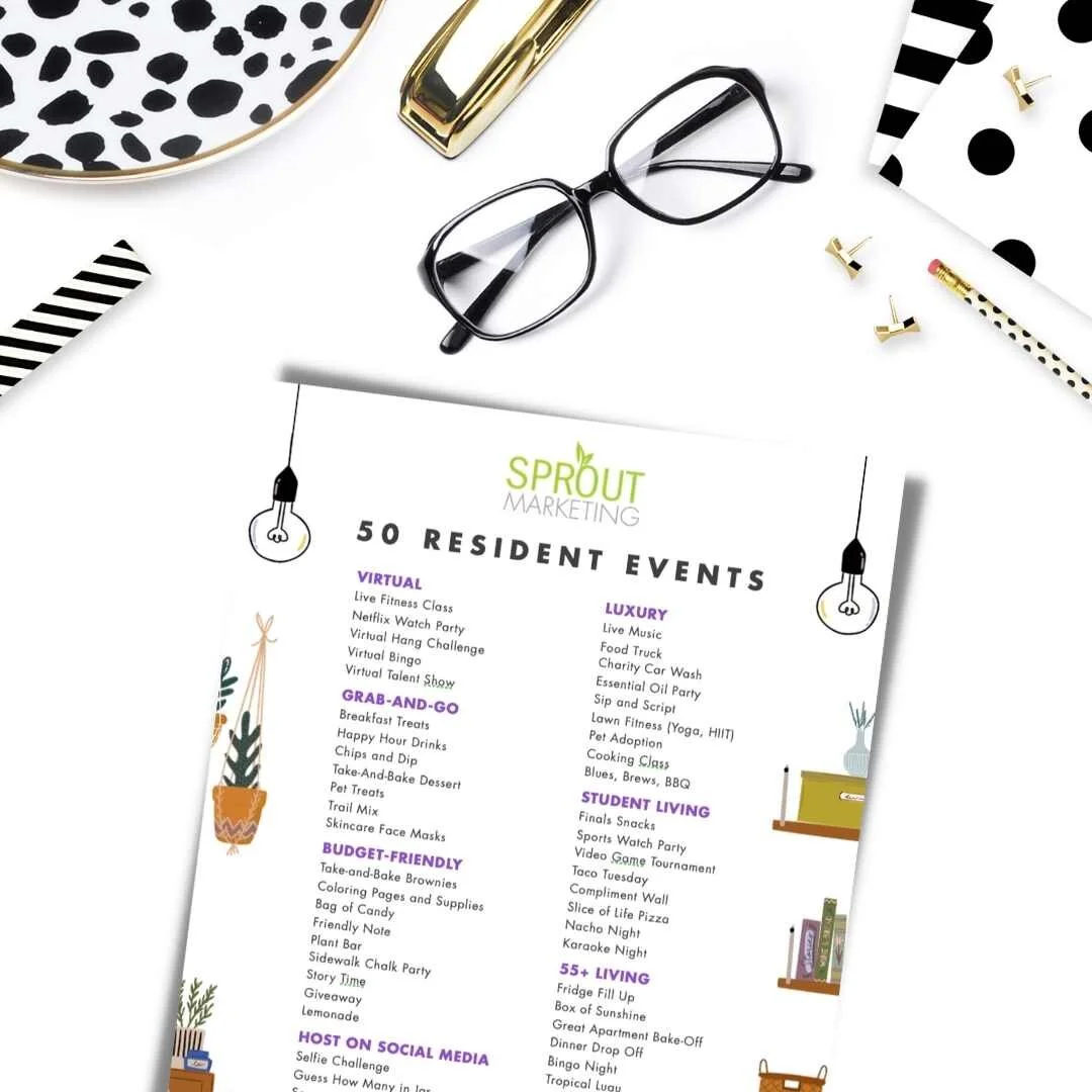 50 Resident Events You Can Do All Year — Sprout Marketing