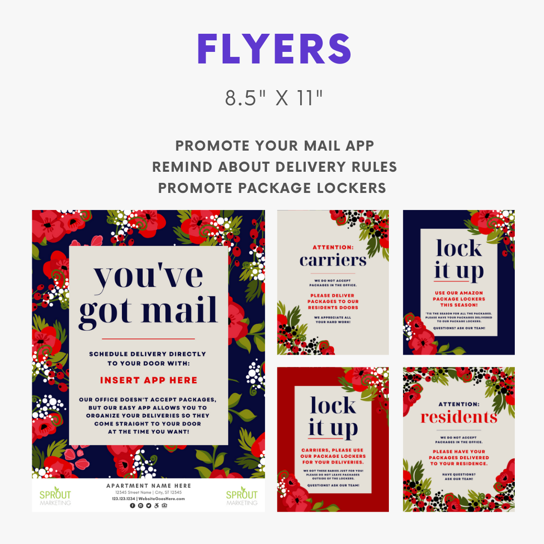 Package Pick-Up Notice - Perfect for Apartment Communities — Sprout Marketing