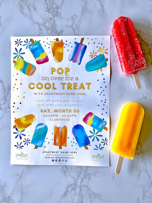 Popsicle Event for Apartments