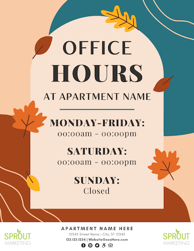 Office Hours Template for Fall