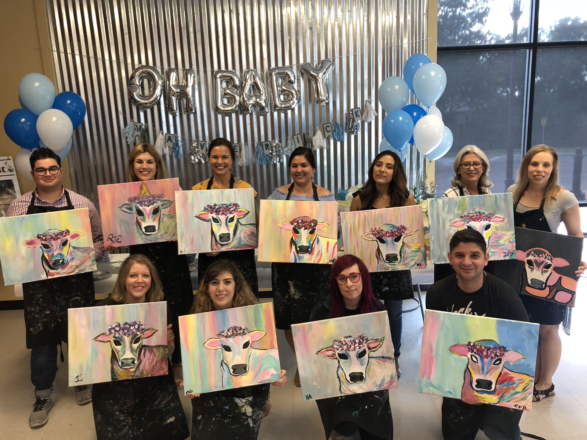 Team Painting Party &amp; Baby Shower
