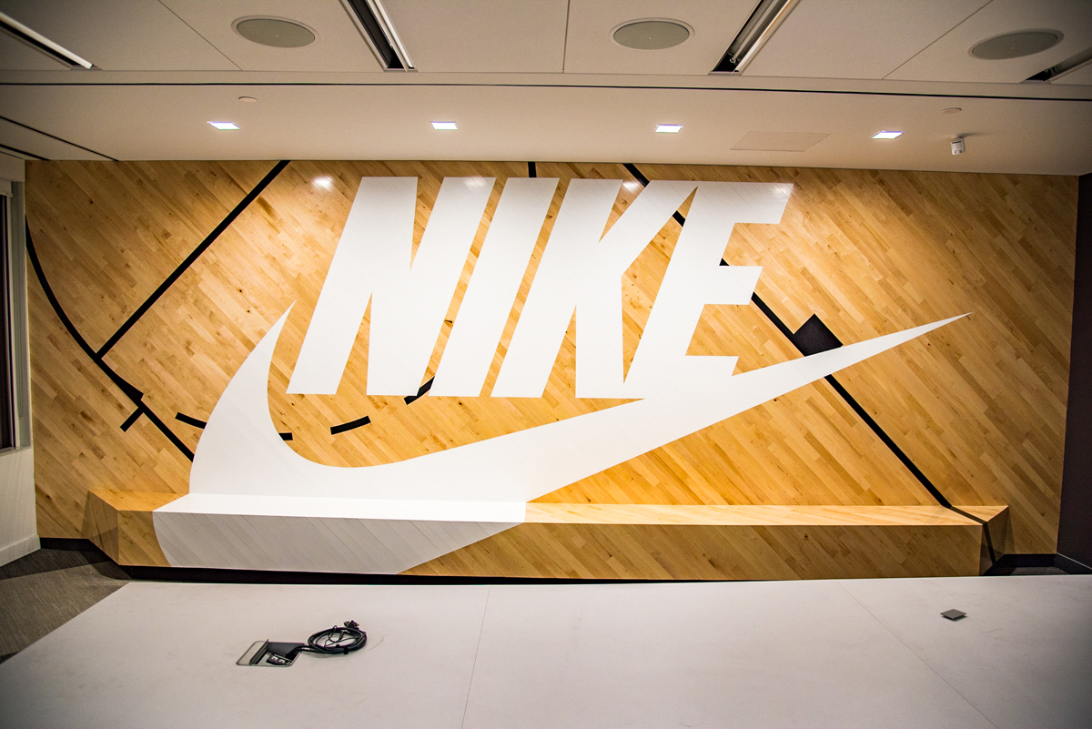 Nike painted logo