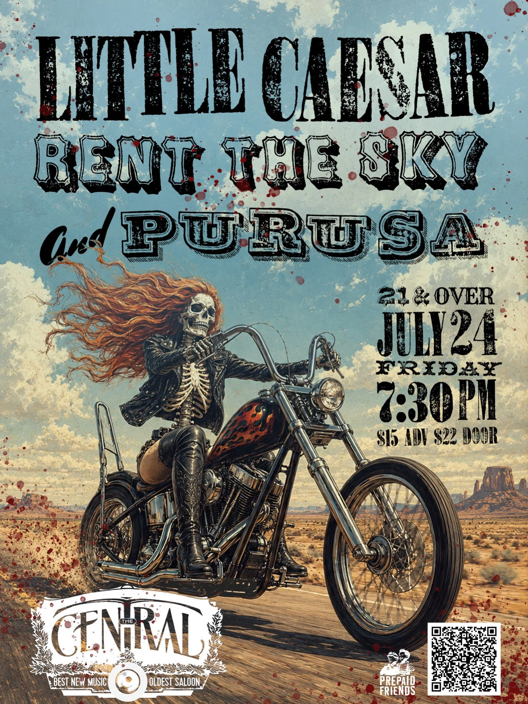 Tonight Seattle!! W/ @renttheskyband and @little.caesars.band from LA at @centralsaloon  Purusa up first so don&rsquo;t be late 🤘 #seattle #fridaynight #livemusic #downtown #tonight