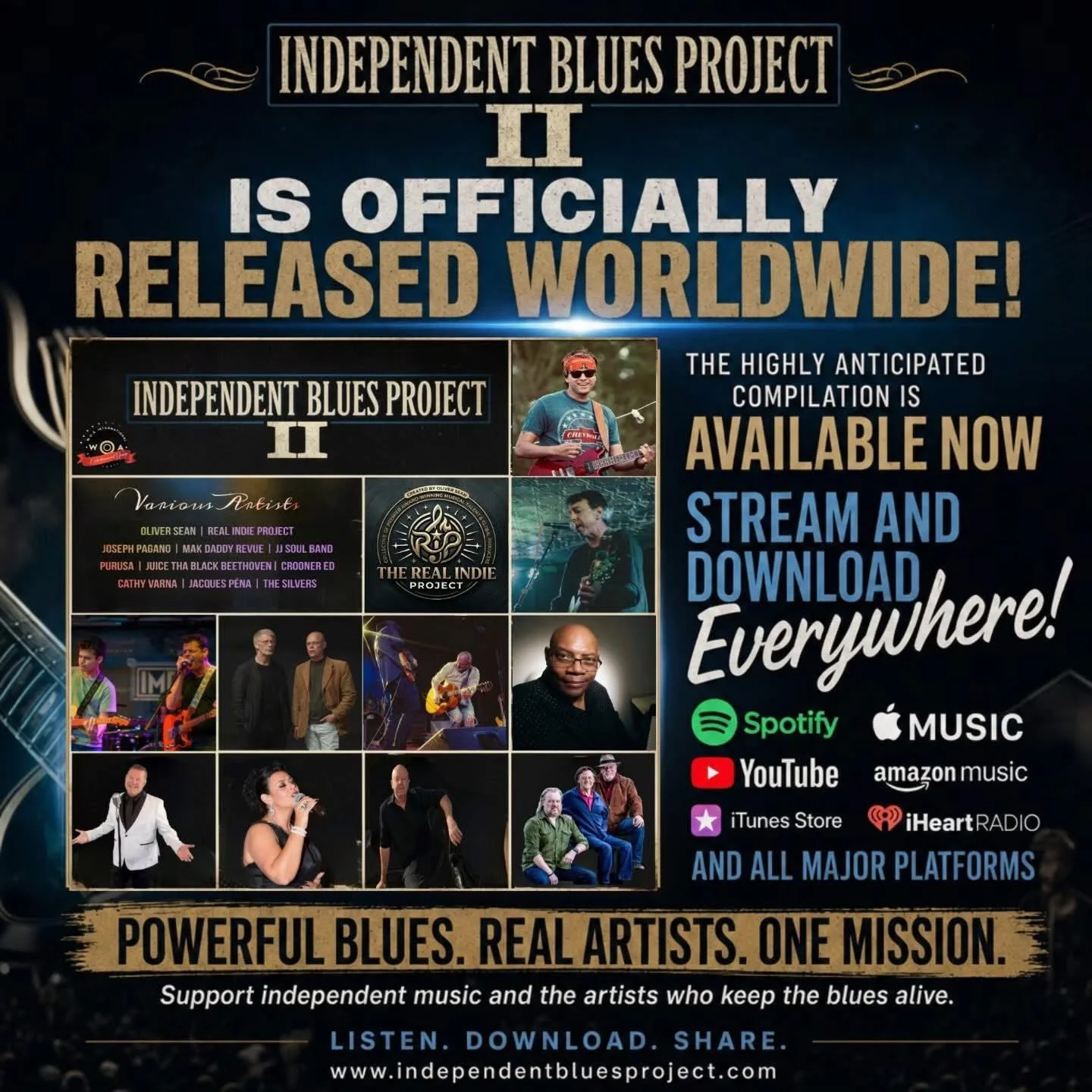 &lsquo;Don&rsquo;t Go&rsquo; out yesterday as a part of this killer blues compilation from @woafm99 !! #dont #go #newmusic #blues