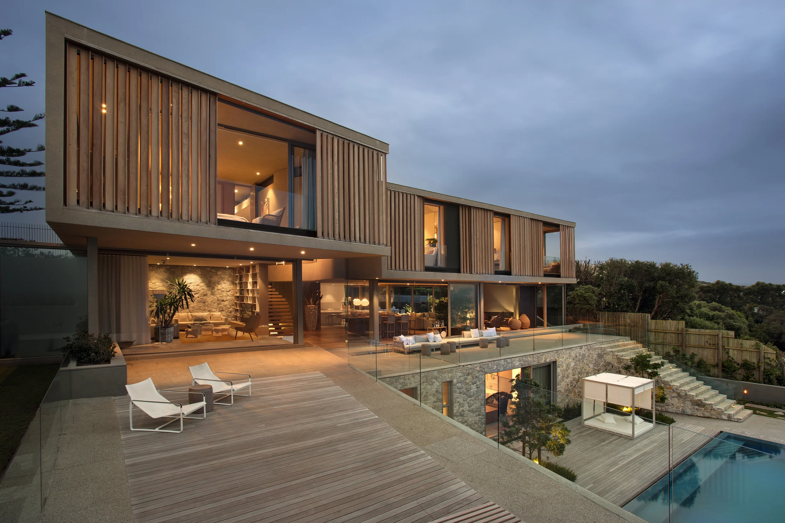 Beachyhead pool and back terrace by SAOTA