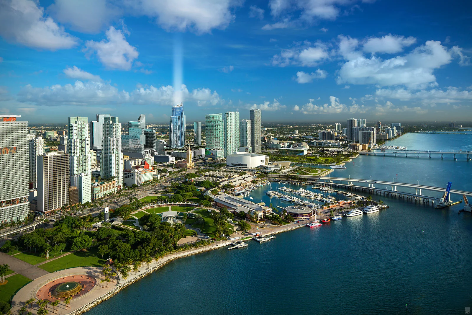 Artist renderings of the Paramount Miami Worldcenter, a new residential complex development due for completion by 2018