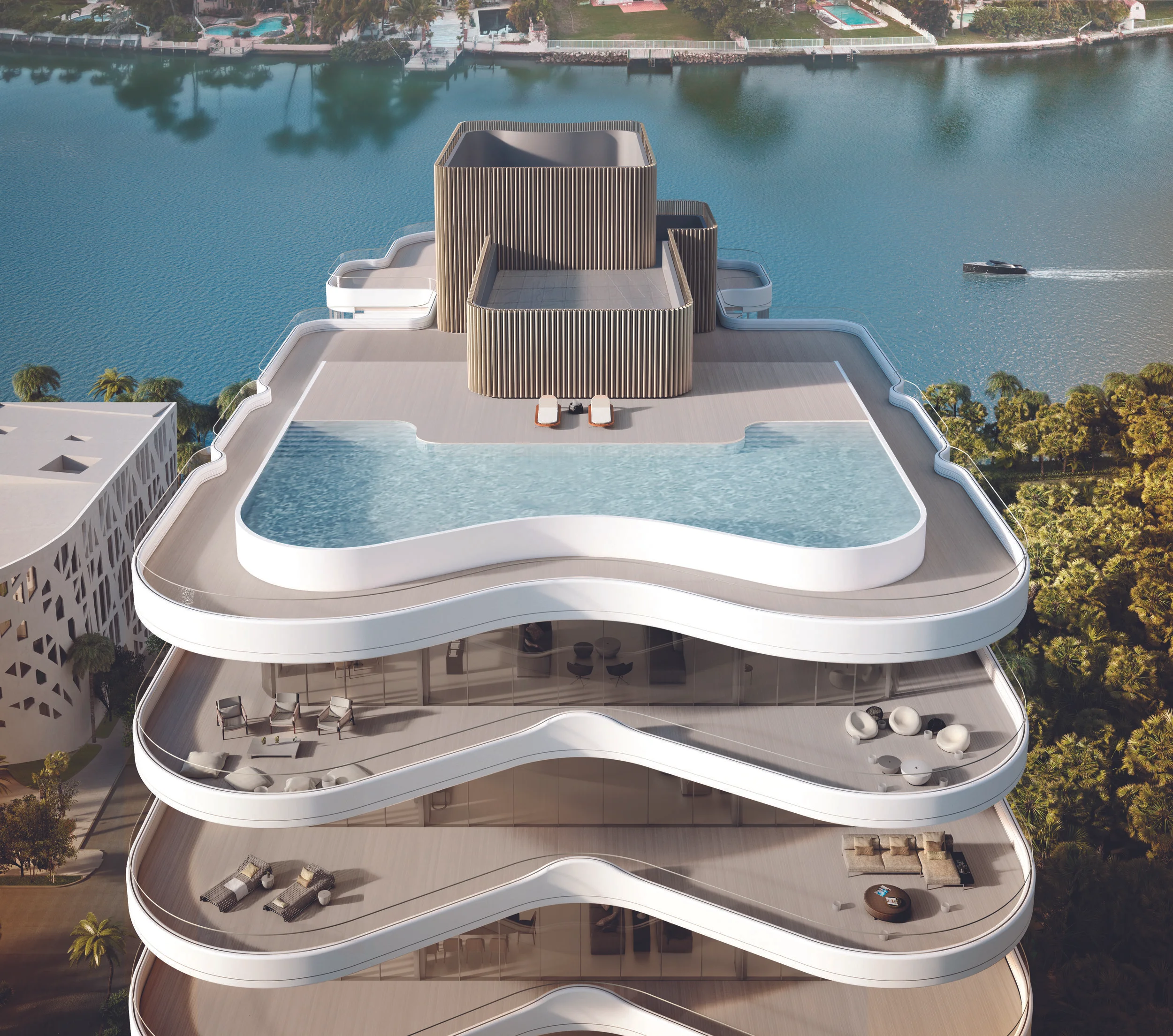 Faena Mar re-establishes the symmetrical purity of the historic Versailles Hotel