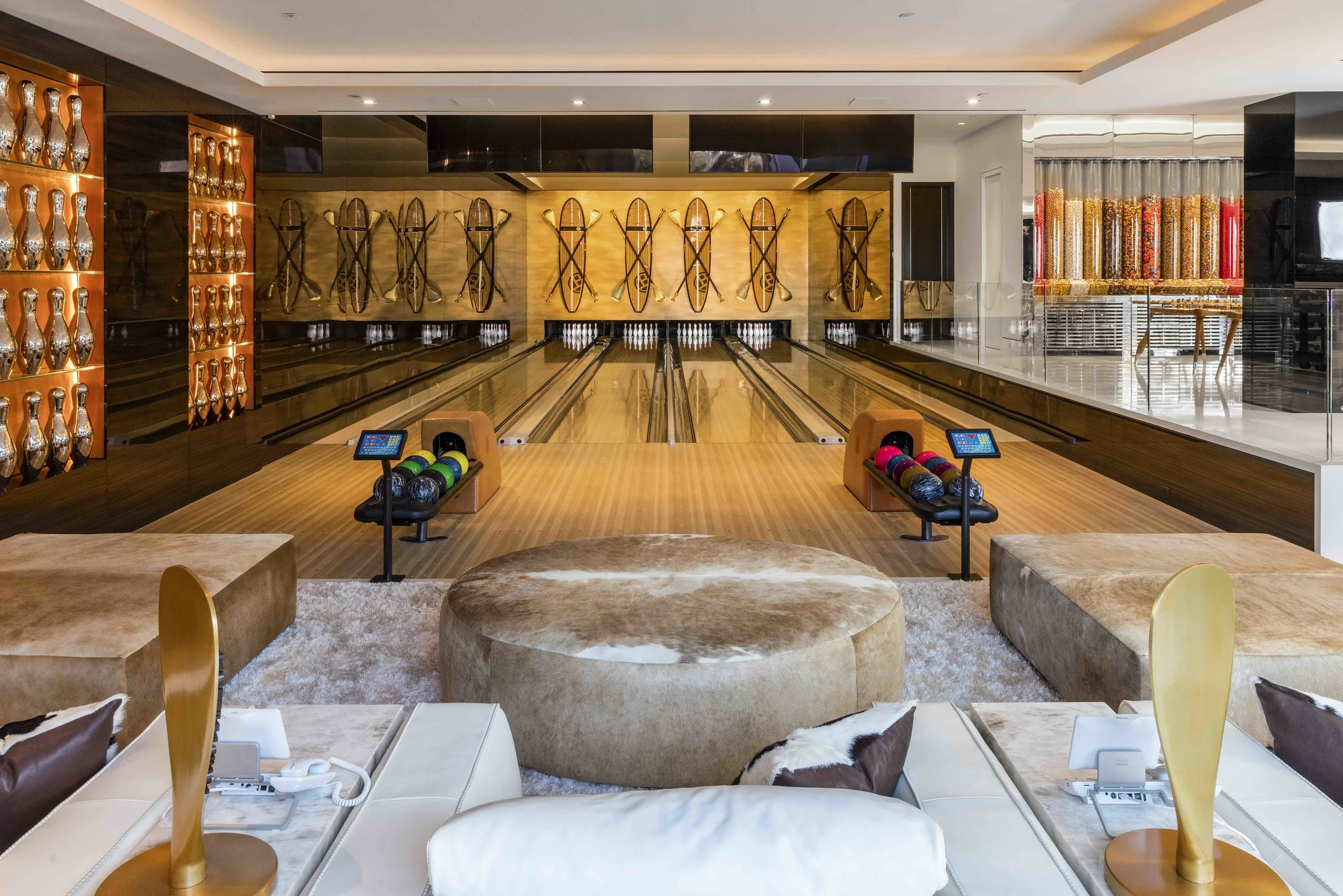 Mr. Makowsky describes the bowling alley as "Louis Vuitton meets L.A."