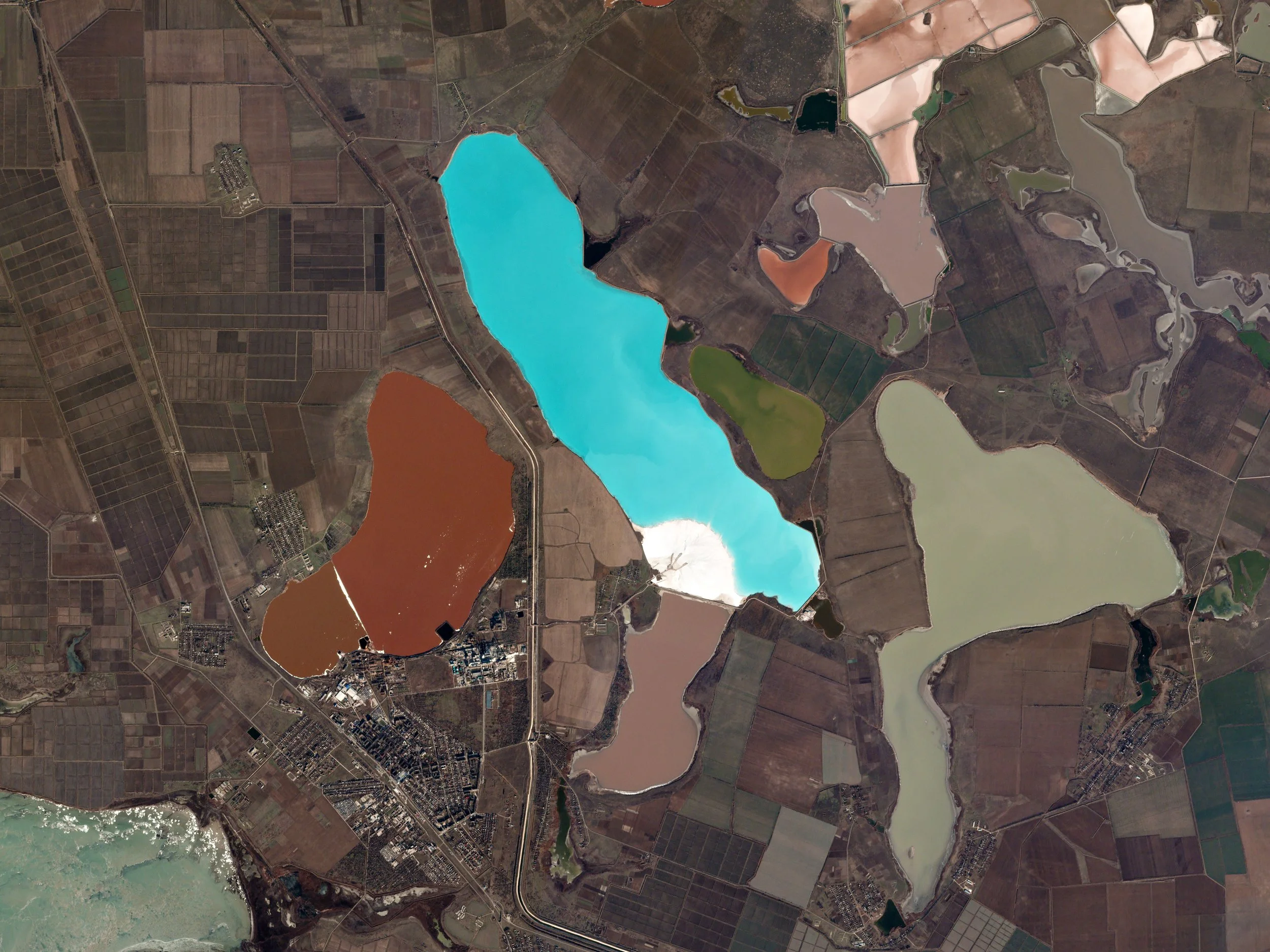 An image of Krasne Lake,Crimea, taken on December 14, 2016