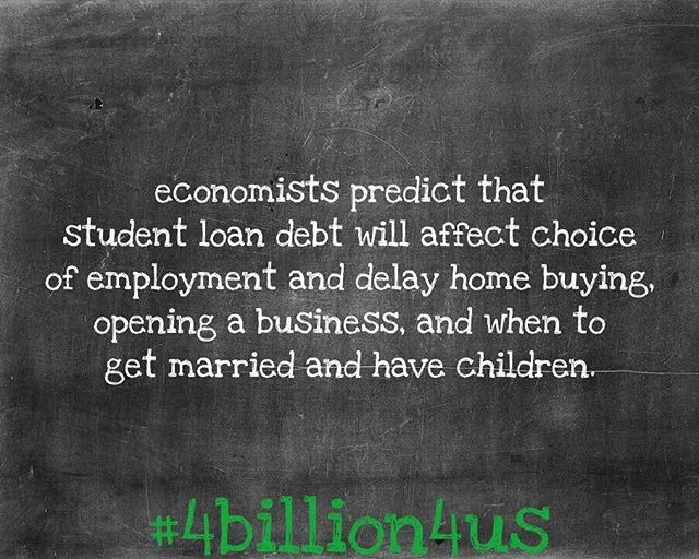 Join us on July 14 in supporting students with debt by signing up for our thunderclap via the link in our bio #4billion4us