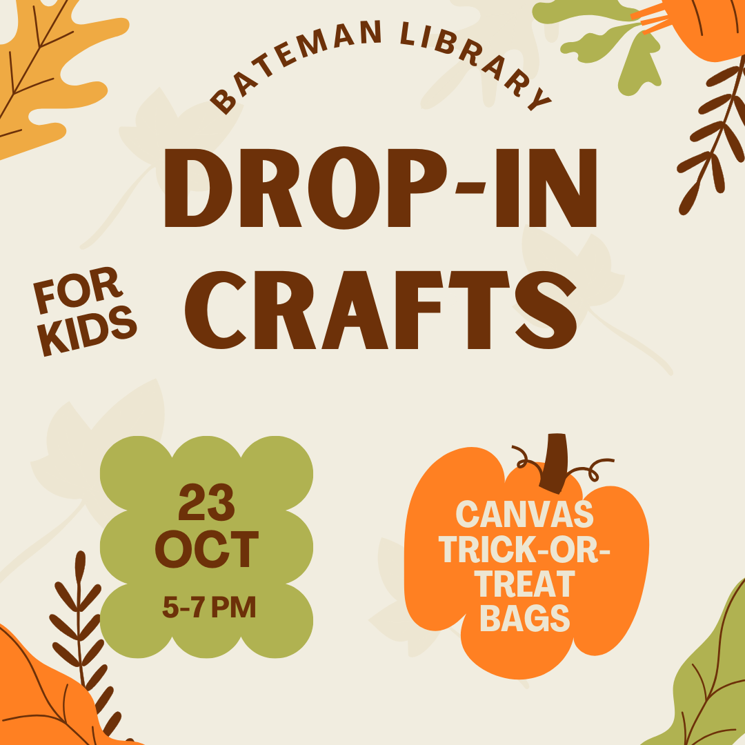 Drop-In Craft: DIY Canvas Trick-Or-Treat Bags