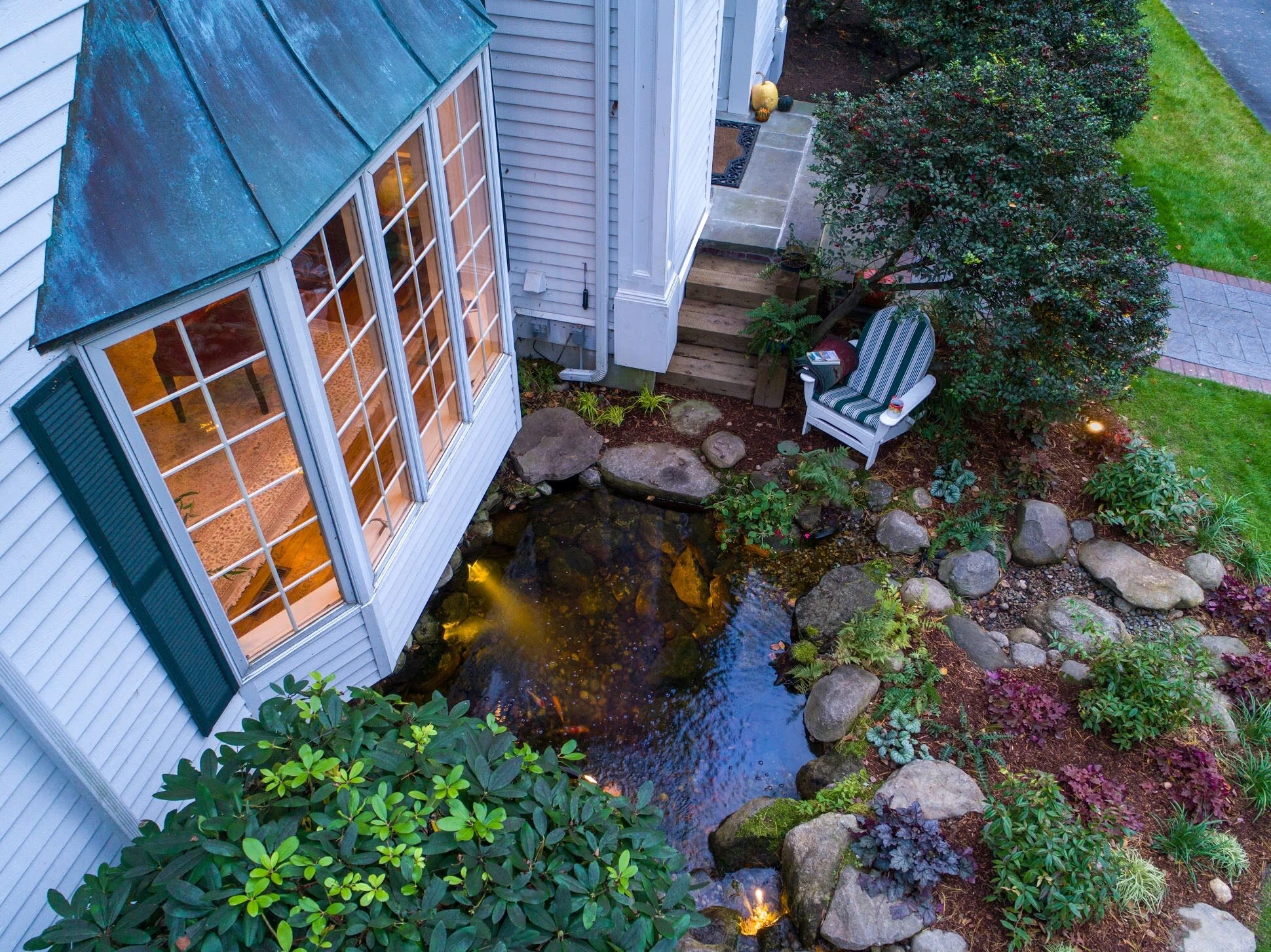 Portfolio — FallingWater Scapes :: Landscape Design & Construction, Water  Feature Designer & Builder, & Certified Aquascape Contractor in Boston  Massachusetts | Koi Pond Builders Massachusetts | Outdoor Water Garden |  Backyard