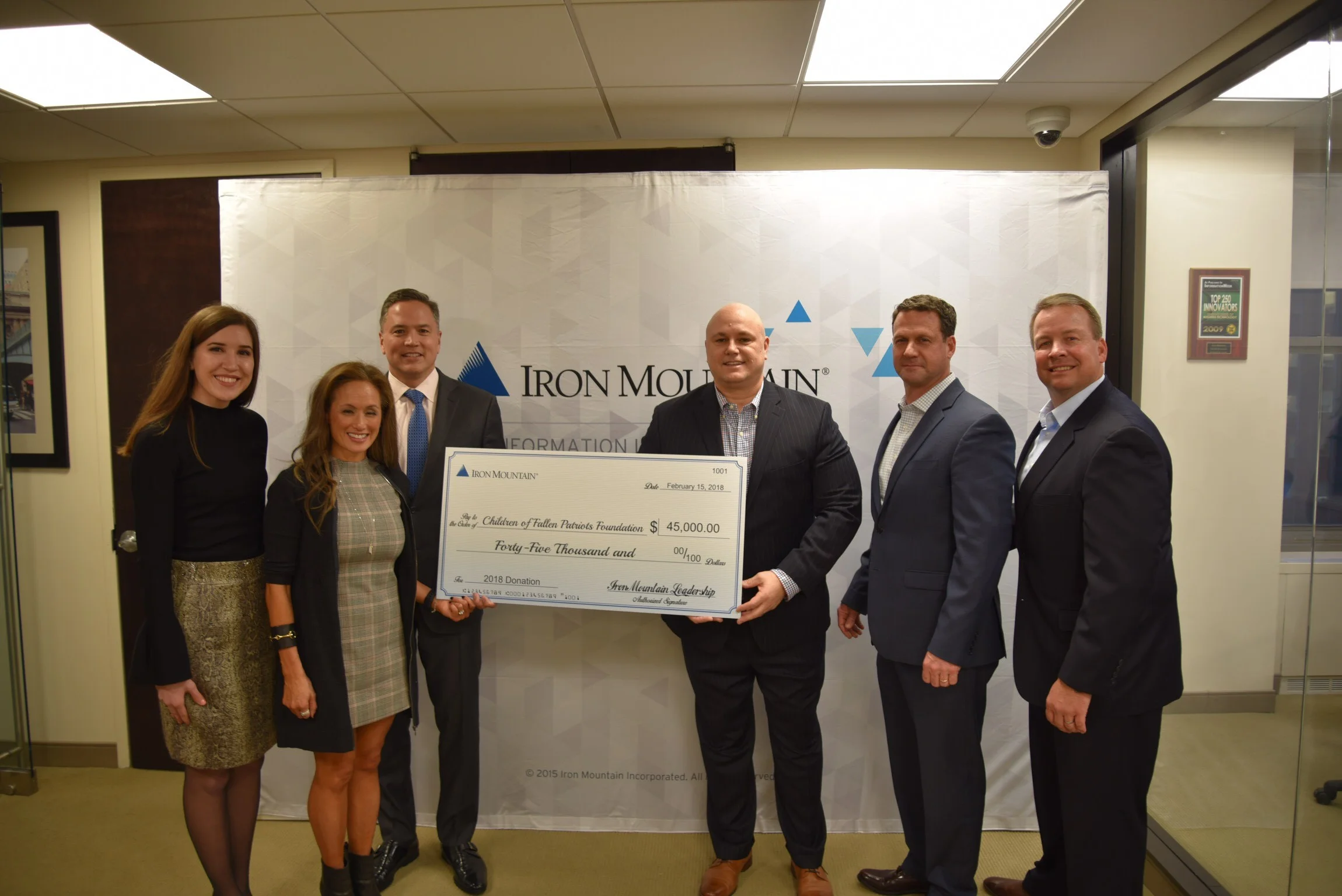 CFPF Receives $45,000 Donation from Iron Mountain Inc..jpg