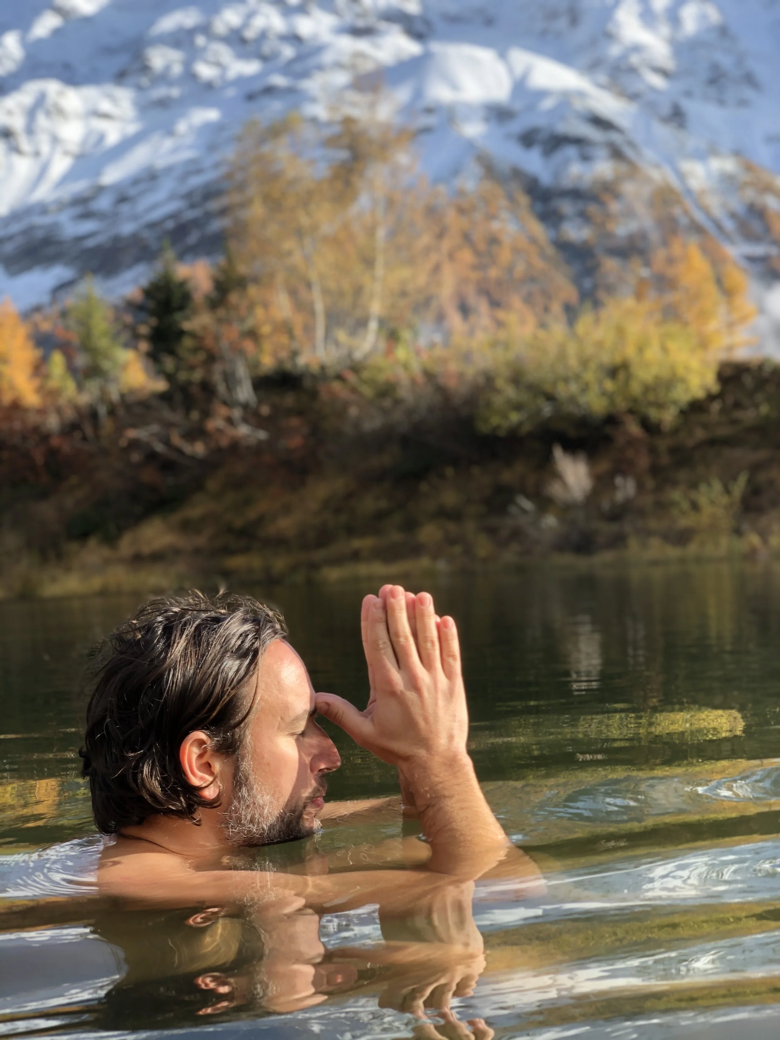 Meditation und innere Ruhe beim Eisbaden