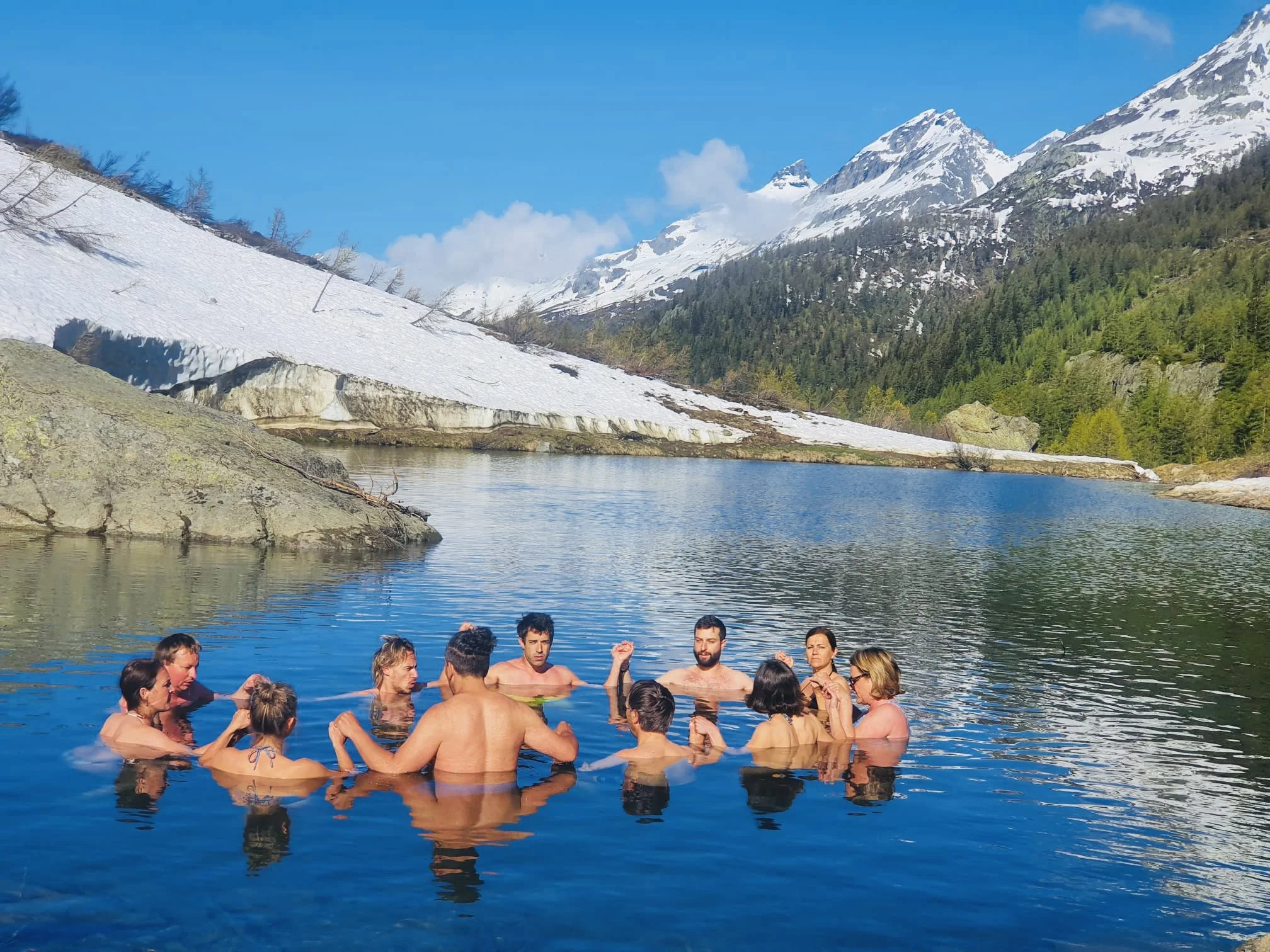 Loslassen im STress - Übung im Eisbad