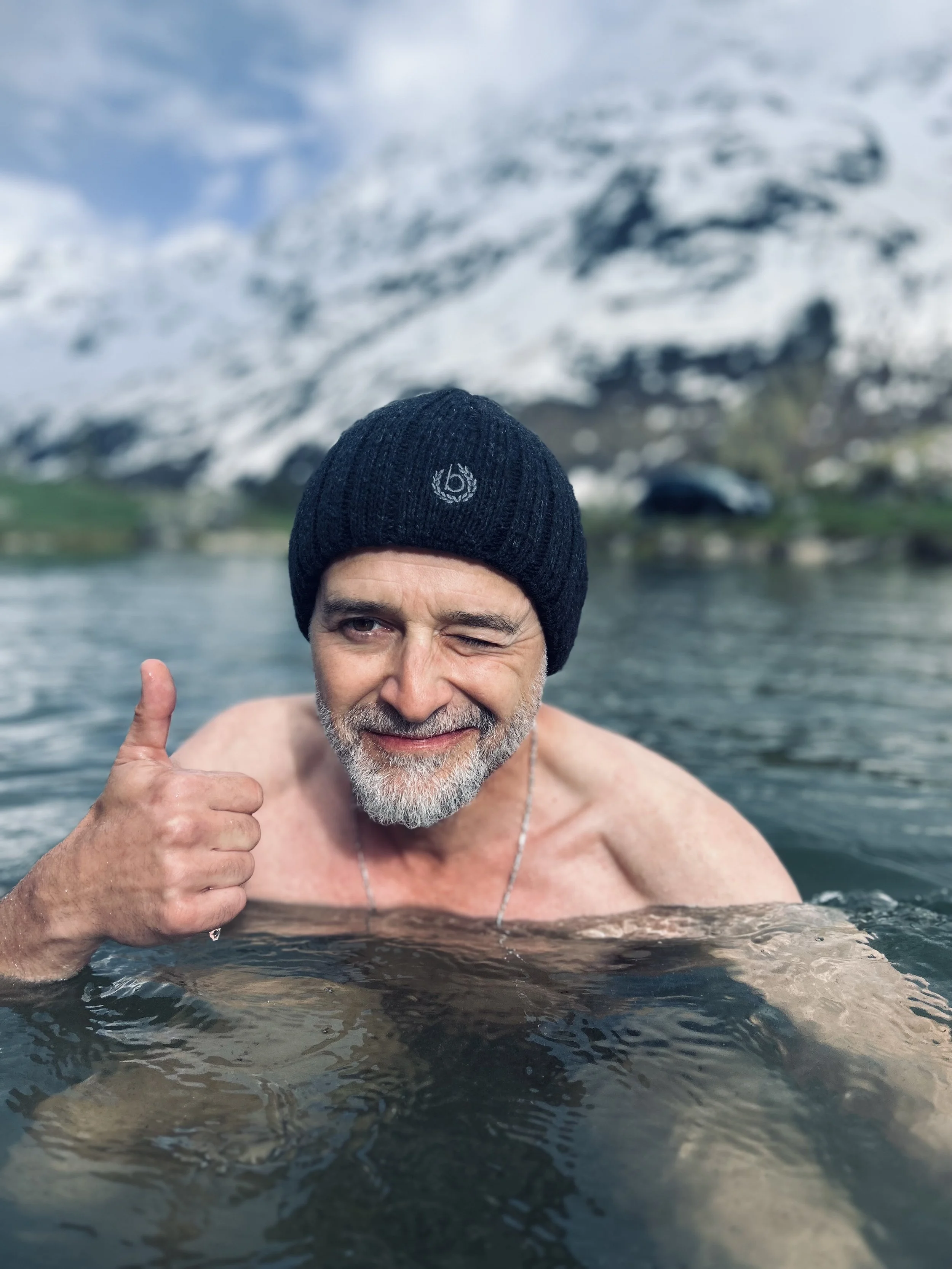 Ruhe im kalten Wasser