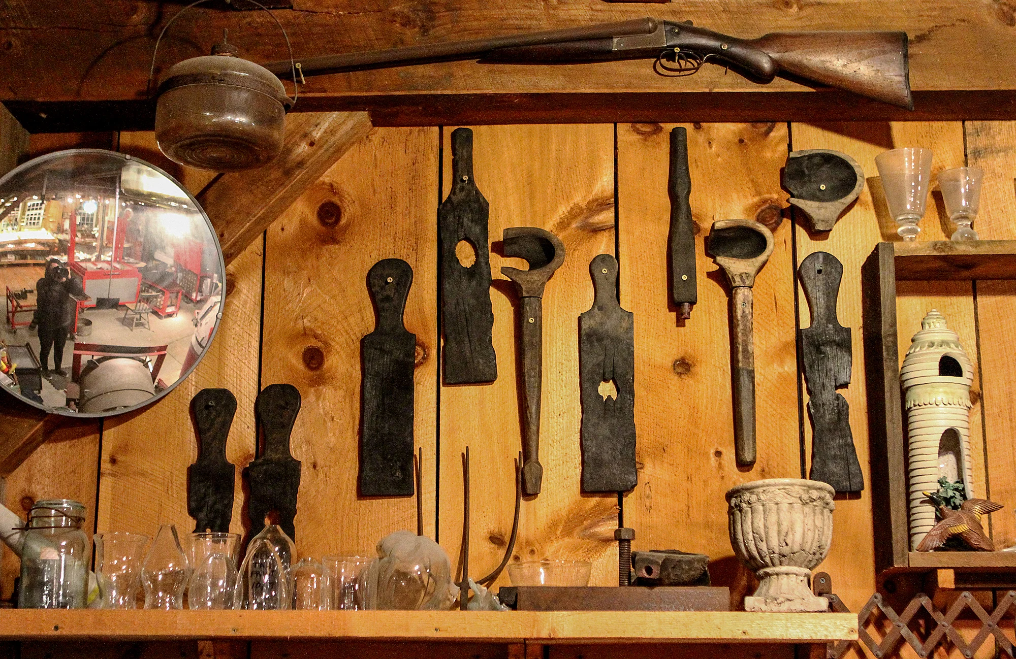Wooden tools of our past.
