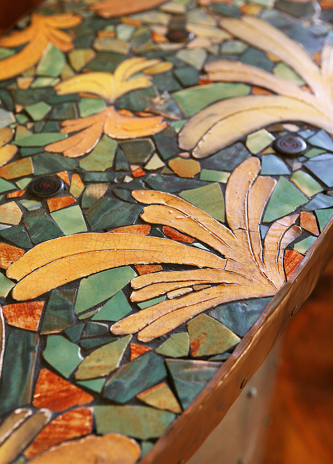 Mosaic counters.