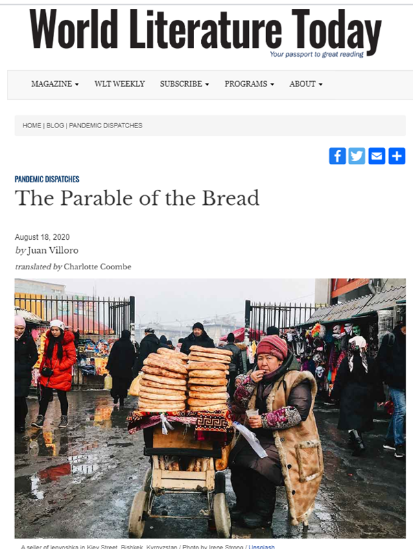 ‘‘THE PARABLE OF THE BREAD’ -  JUAN VILLORO