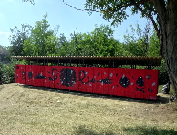 mural commissioned by Ozora festival