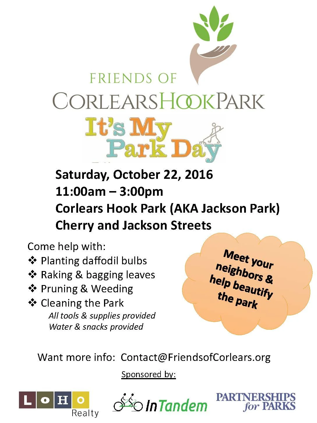 Fall It's My Park Event