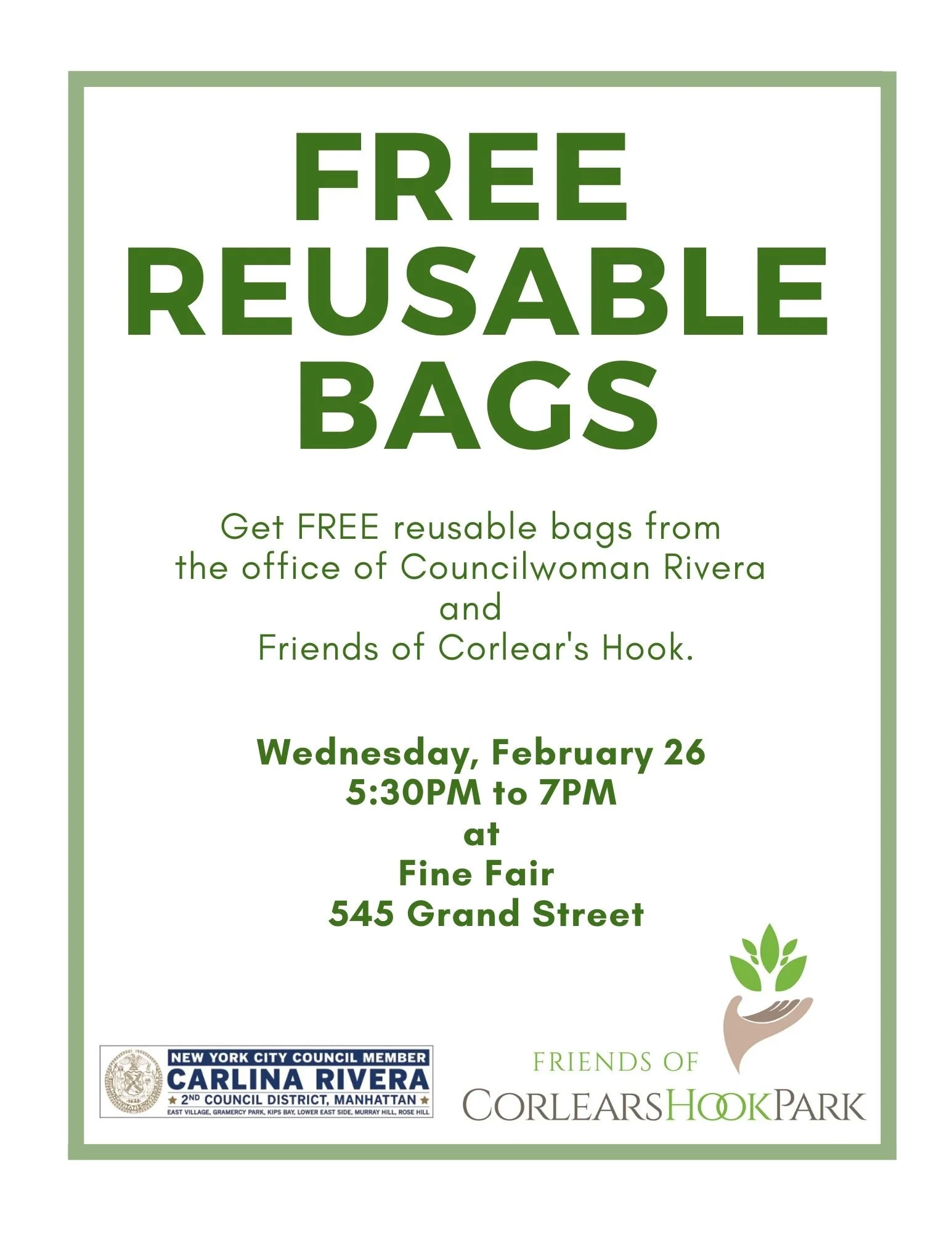 Free Reusable Bag Giveaway