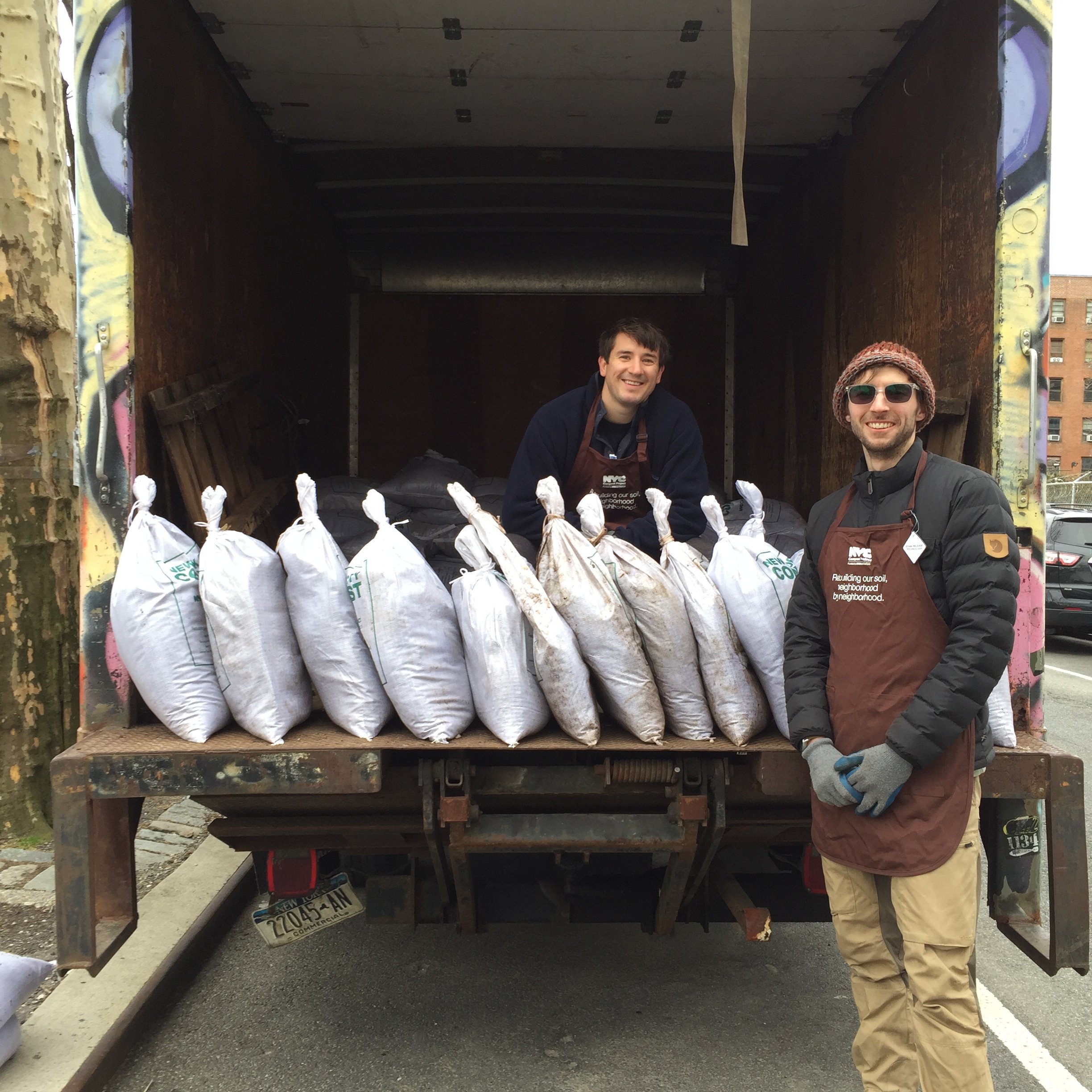 March 2019 - Compost giveaway with Lower East Side Ecology Center