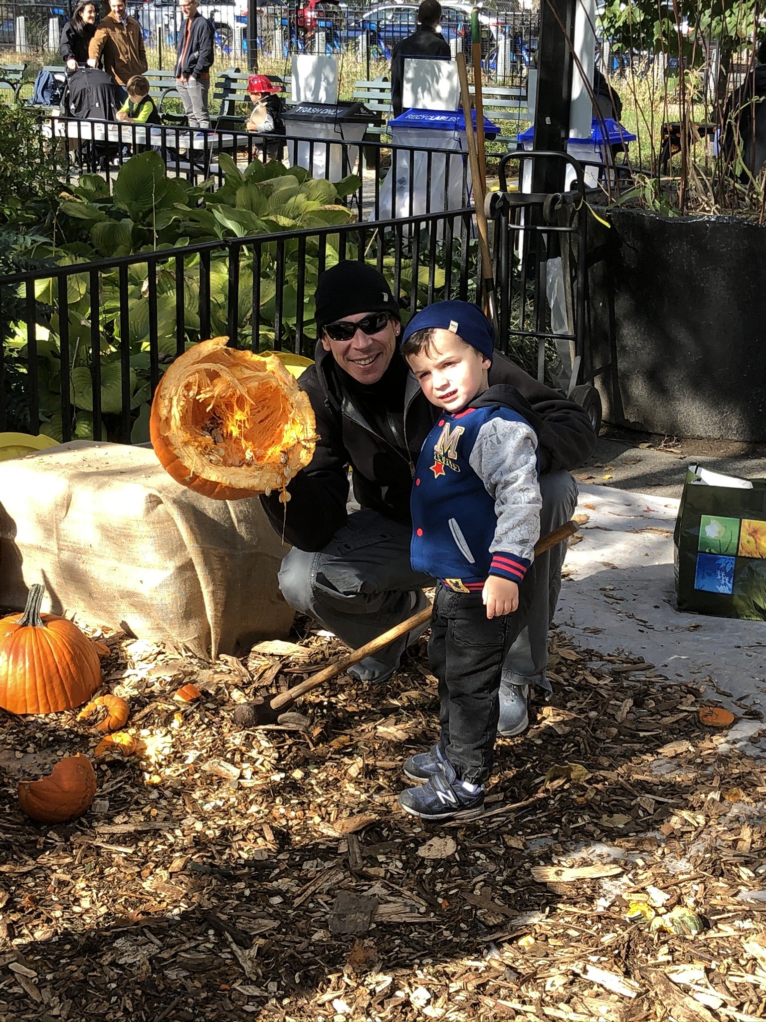 November 2019: Pumpkin Smash with Lower East Side Ecology Center