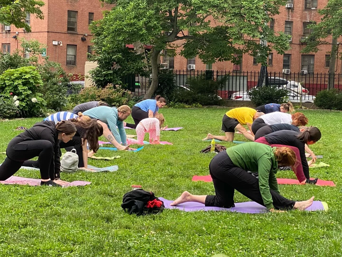 Join us tonight at 630p for yoga class with @thatsledes It will be our final class in this series. @nycparks #yoga #free #freeyoga #lowereastside