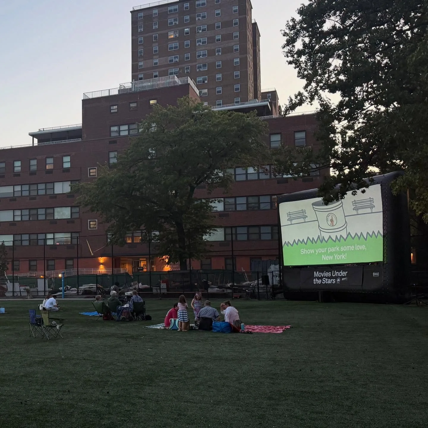 Reminder. Tonight&rsquo;s movie is on the ball field. @nycparks #freemovie #moana