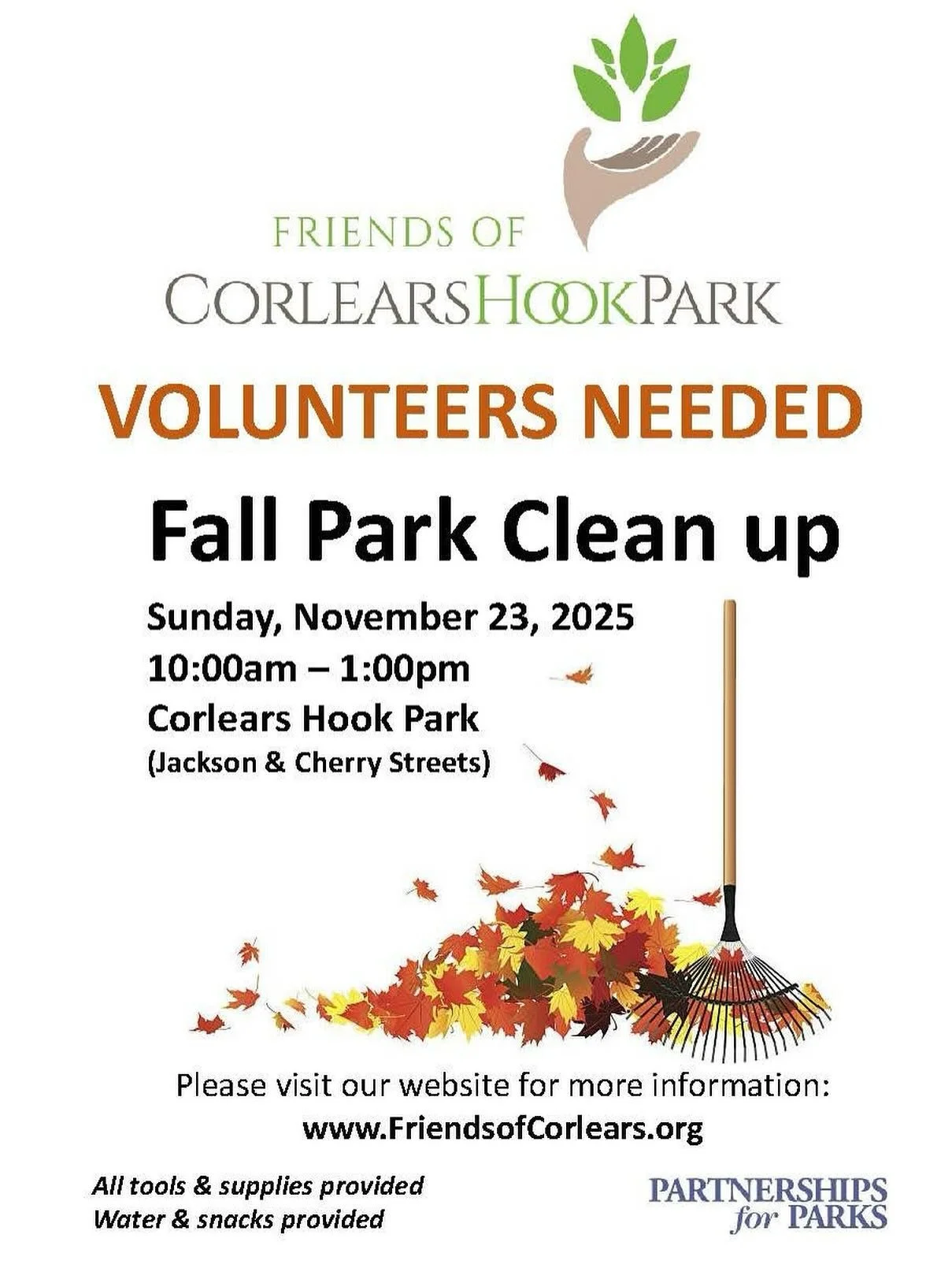 Join us on Sunday for our annual fall clean-up. #volunteernyc #volunteer #lowereastsidenyc #lowereastside @nycparks @partnershipsforparks