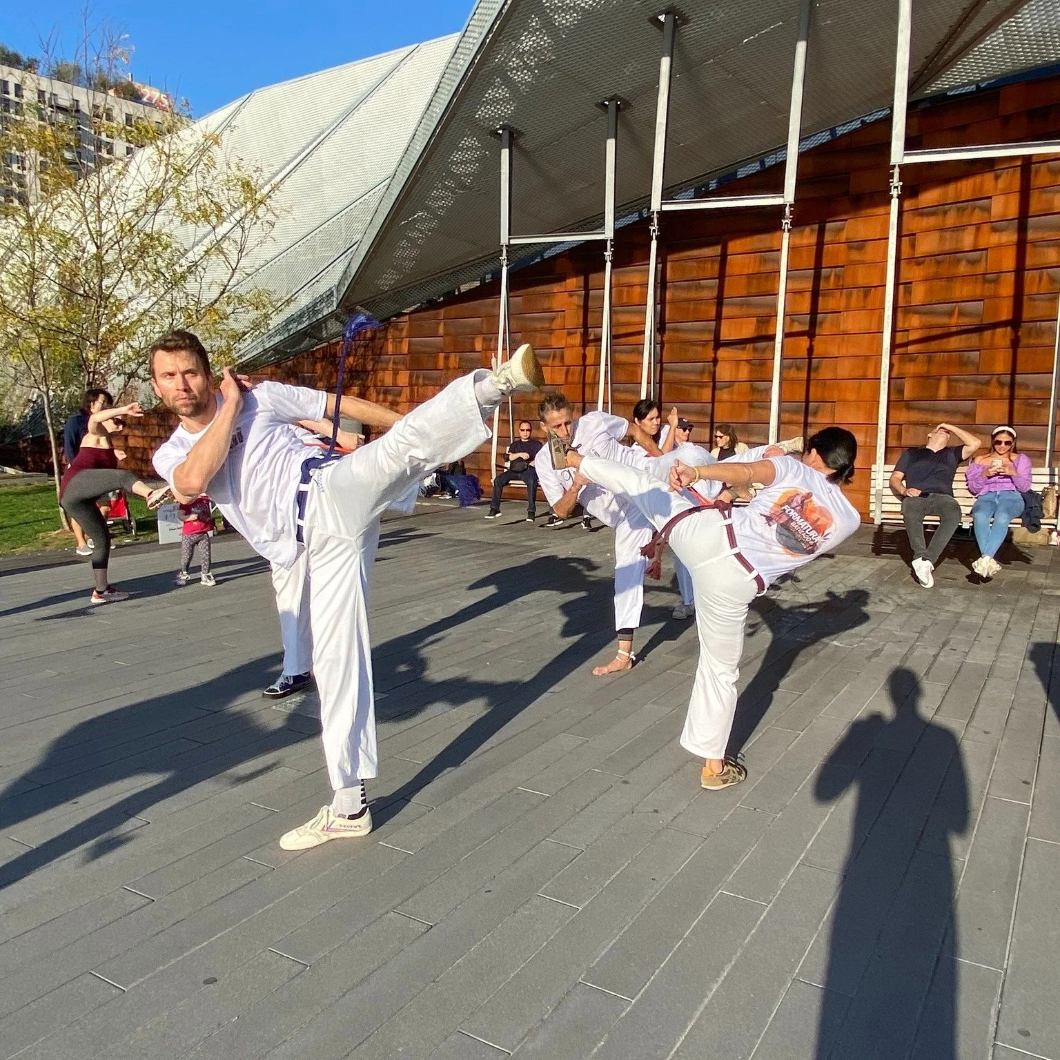 Get fit with us in the park this spring with an array of free fitness programming kicking off with Capoeira on Thursday, April 30. Instructors from @capoeiraguatambu_les will introduce us to this Afro-Brazilian martial art that combines fighting tech